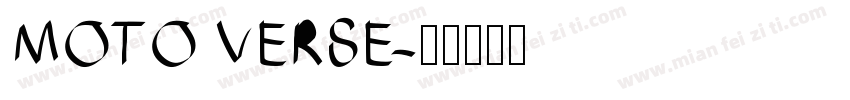 MOTO VERSE字体转换